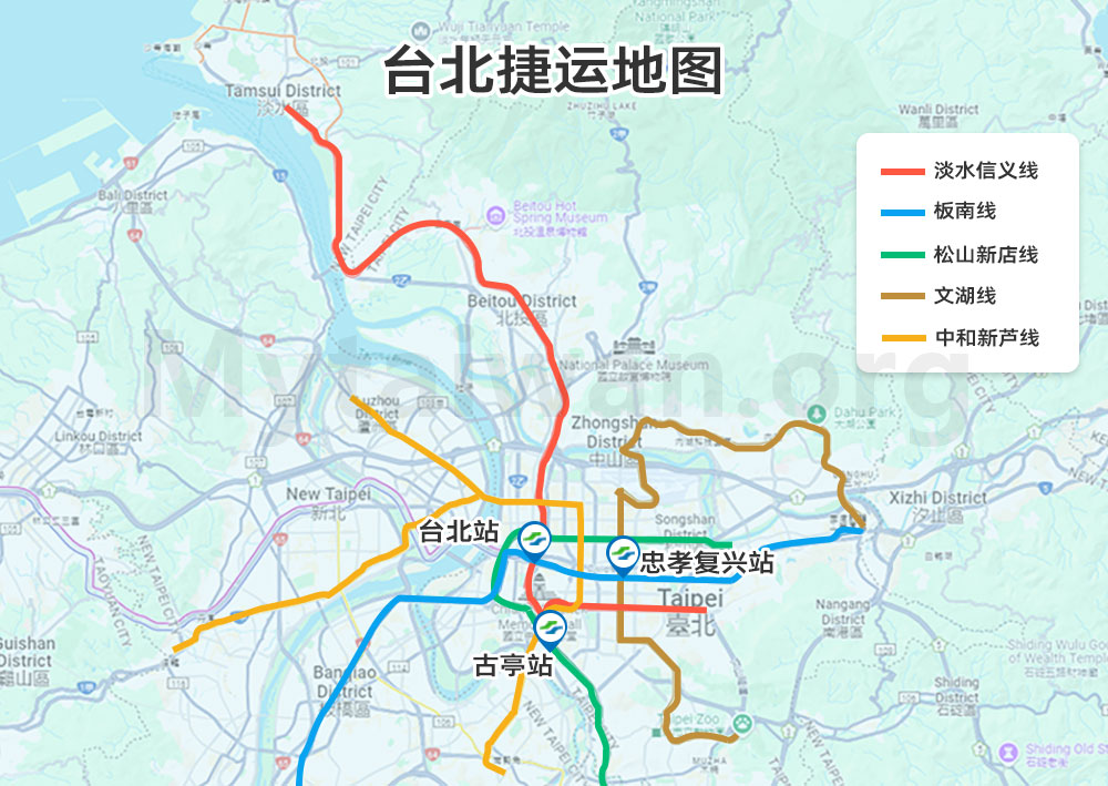 台北捷运地图 台北捷运地图
