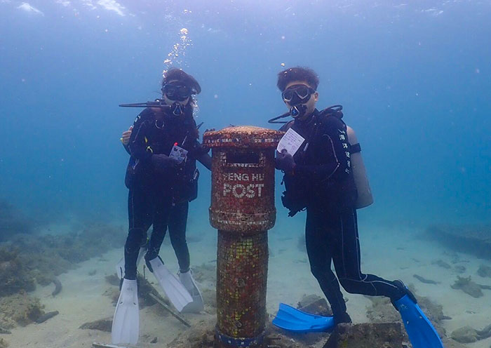 澎湖的海底邮筒 澎湖的海底邮筒